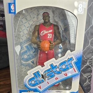 NBA All-Star LeBron James (Red Jersey) Vinyl Figure.